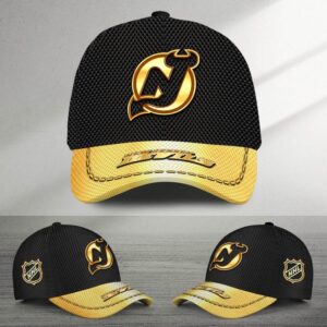NHL New Jersey Devils Special Black And Gold Baseball Cap
