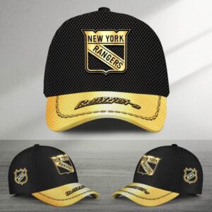 NHL New York Rangers Special Black And Gold Baseball Cap