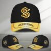 NHL Seattle Kraken Special Black And Gold Baseball Cap