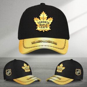 NHL Toronto Maple Leafs Special Black And Gold Baseball Cap