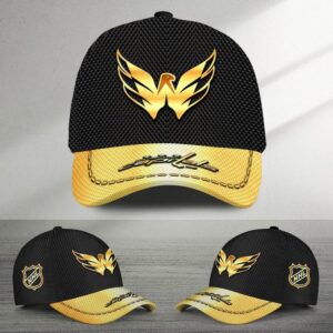 NHL Washington Capitals Special Black And Gold Baseball Cap